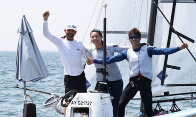 Voile Tim Mourniac et Aloïse Retornaz en bronze à l'Euro de Nacra 17