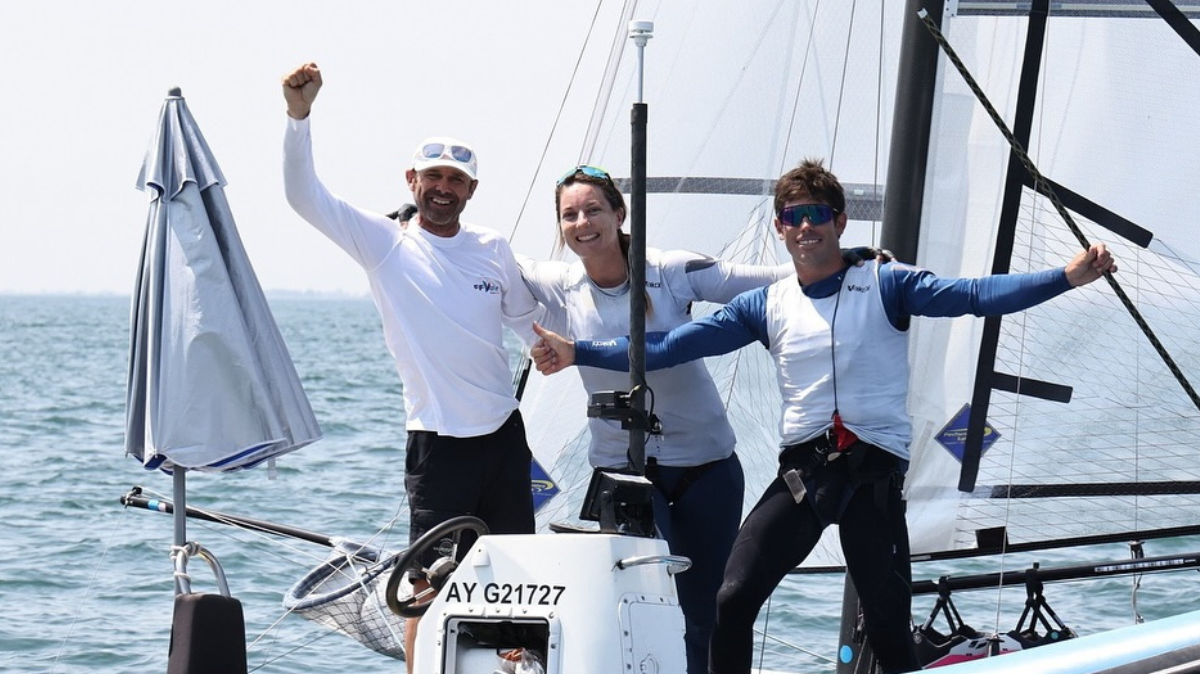 Voile Tim Mourniac et Aloïse Retornaz en bronze à l'Euro de Nacra 17