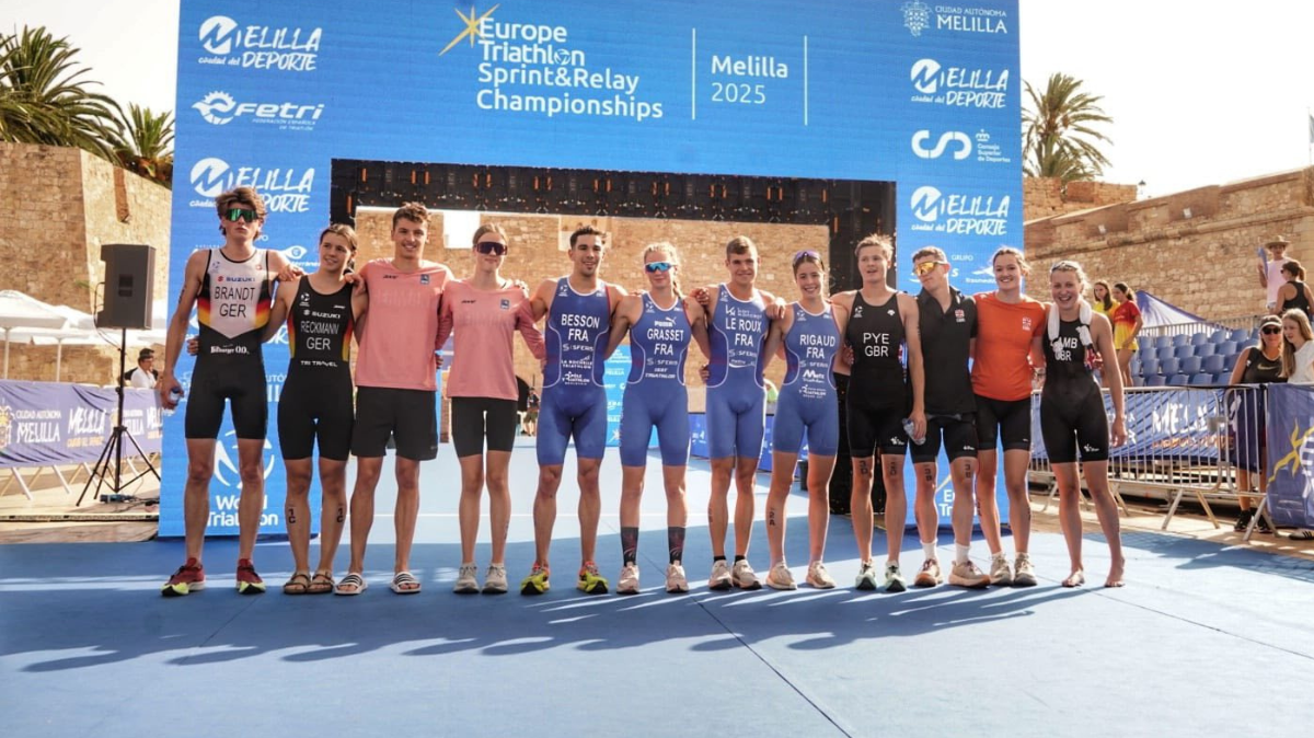 Championnats d’Europe de triathlon de relais mixte La France titrée chez les juniors