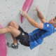 Escalade Mondiaux jeunes 2025 Lou Auclair et Samuel Richard sur le podium au bloc