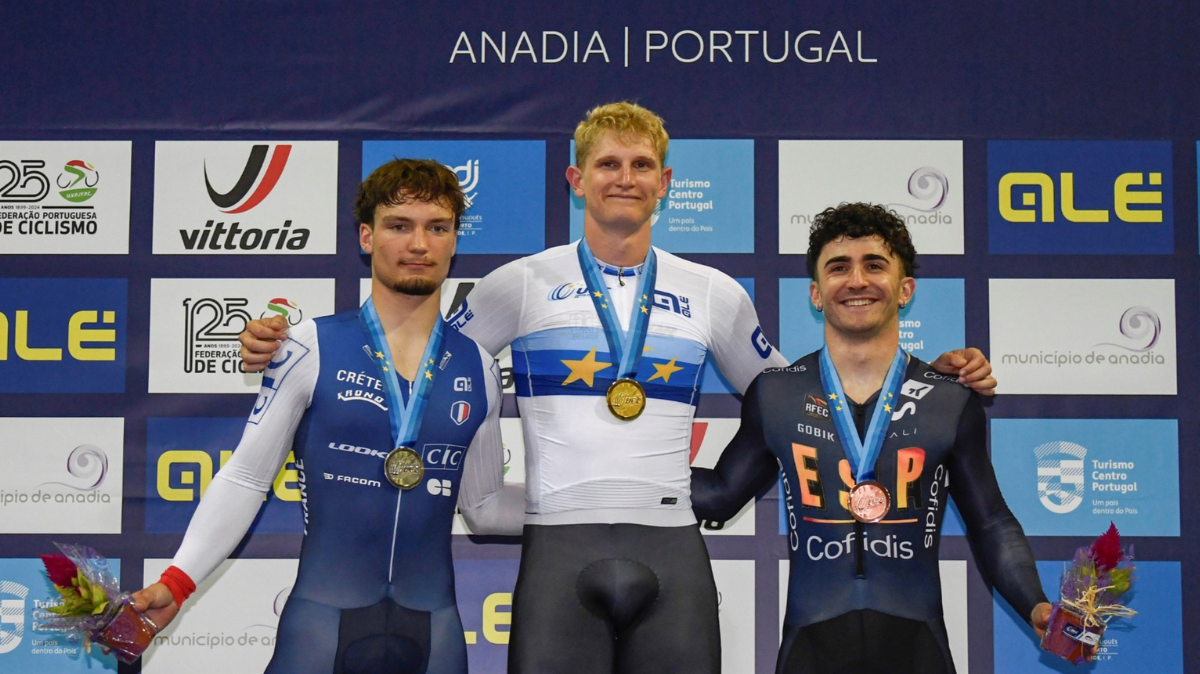 Euro juniorsU23 piste 2025 Étienne Oliviero et Luc Royer en argent