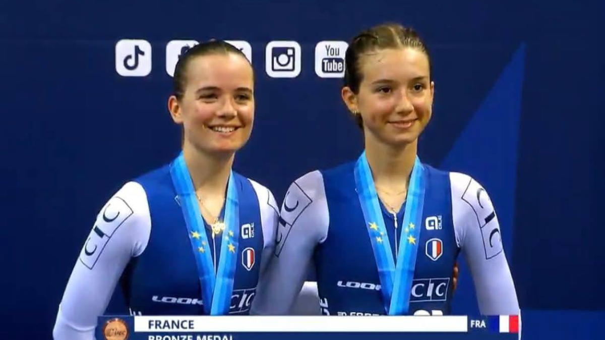 Euro juniorsU23 piste 2025 Lilou Jauvin et Jessica Rouet scellent la récolte française avec du bronze