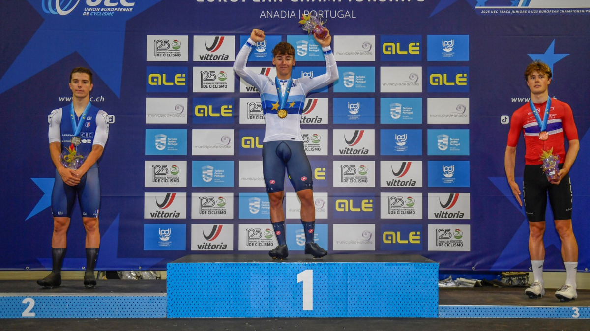 Euro juniorsU23 piste 2025 Lucas Menanteau confirme son talent sur la course scratch