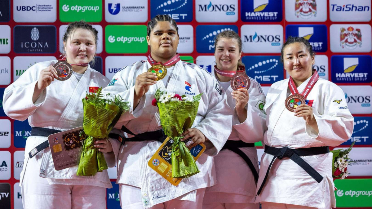 Judo Grand Slam d'Oulan-Bator Léa Fontaine (+78 kg) en or (1)