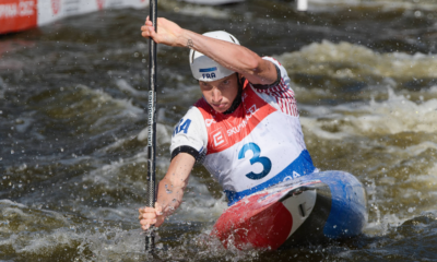 Mondiaux JuniorsU23 canoë-kayak slalom 2025 Titouan Castryck champion du monde U23 de kayak slalom !