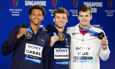 Mondiaux natation 2025 Léon Marchand champion du monde du 200 m quatre nages pour la troisième fois !