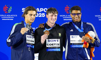 Mondiaux natation 2025 Yohann Ndoye-Brouard arrache le bronze sur le 100 m dos en signant le record de France !