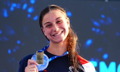 Natation Euro juniors 2025 Albane Cachot championne d'Europe du 100 m nage libre !