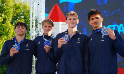 Natation Euro juniors 2025 Le relais 4x100 m nage libre garçons ouvre le compteur