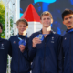 Natation Euro juniors 2025 Le relais 4x100 m nage libre garçons ouvre le compteur