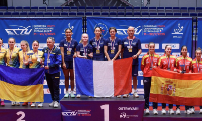 Tennis de table L'équipe de France juniors filles conserve son titre européen !