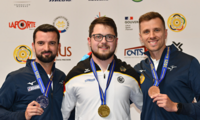 Tir sportif Championnats d'Europe Clément Bessaguet et Jean Quiquampoix médaillés en pistolet 25 m vitesse
