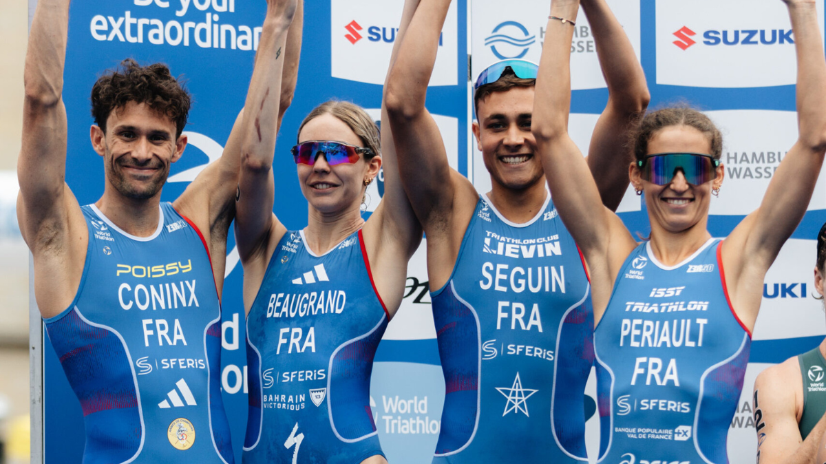 Triathlon La France vice-championne du monde du relais mixte, l'Australie en or