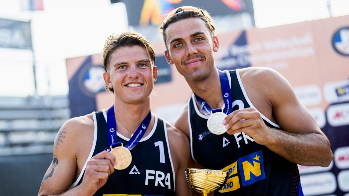 Beach-volley Arthur Canet et Téo Rotar sacrés champions d'Europe U22 !