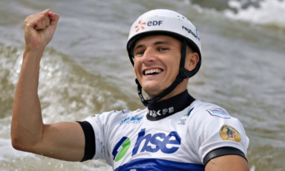 Coupe du monde de canoë-kayak slalom 2025 Nicolas Gestin s'impose en canoë devant Yohann Senechault à Tacen