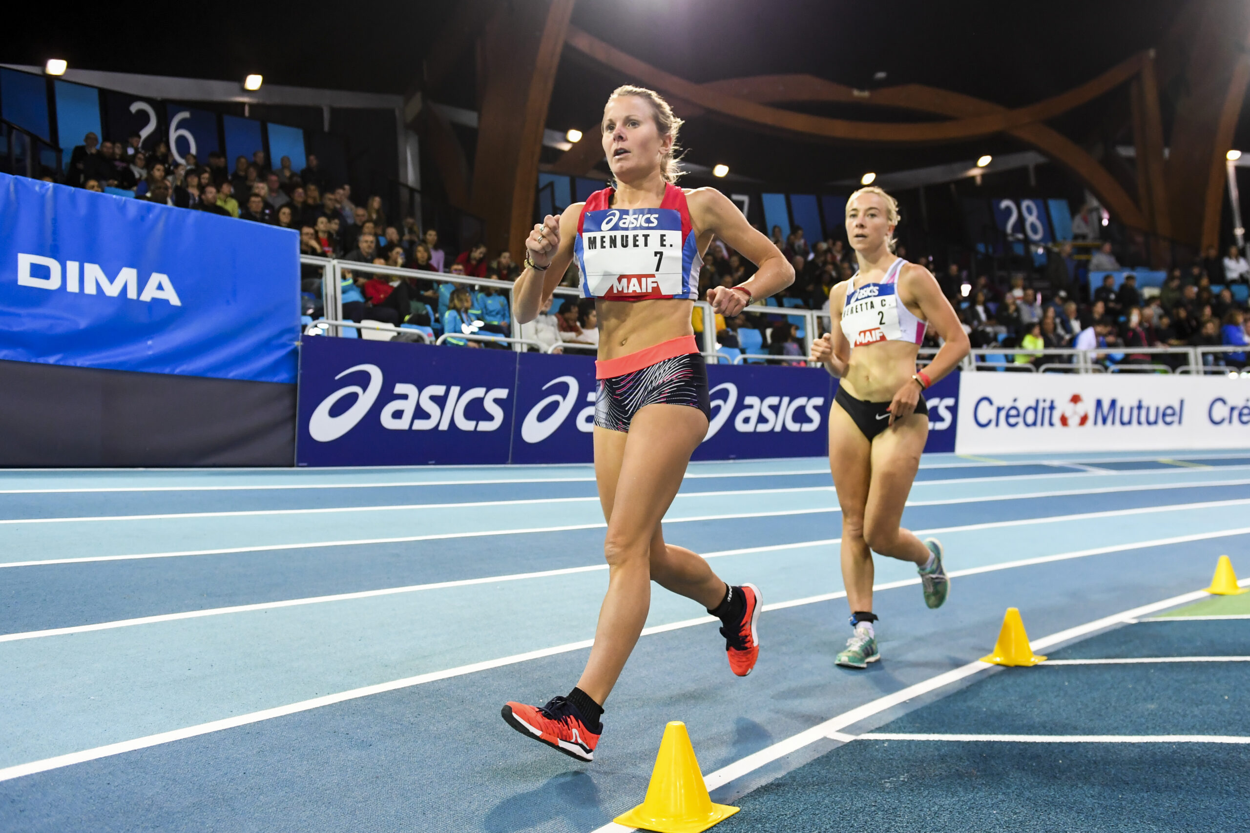 Emilie Menuet, lors des championnats de France en salle 2020 - Photo Icon Sport