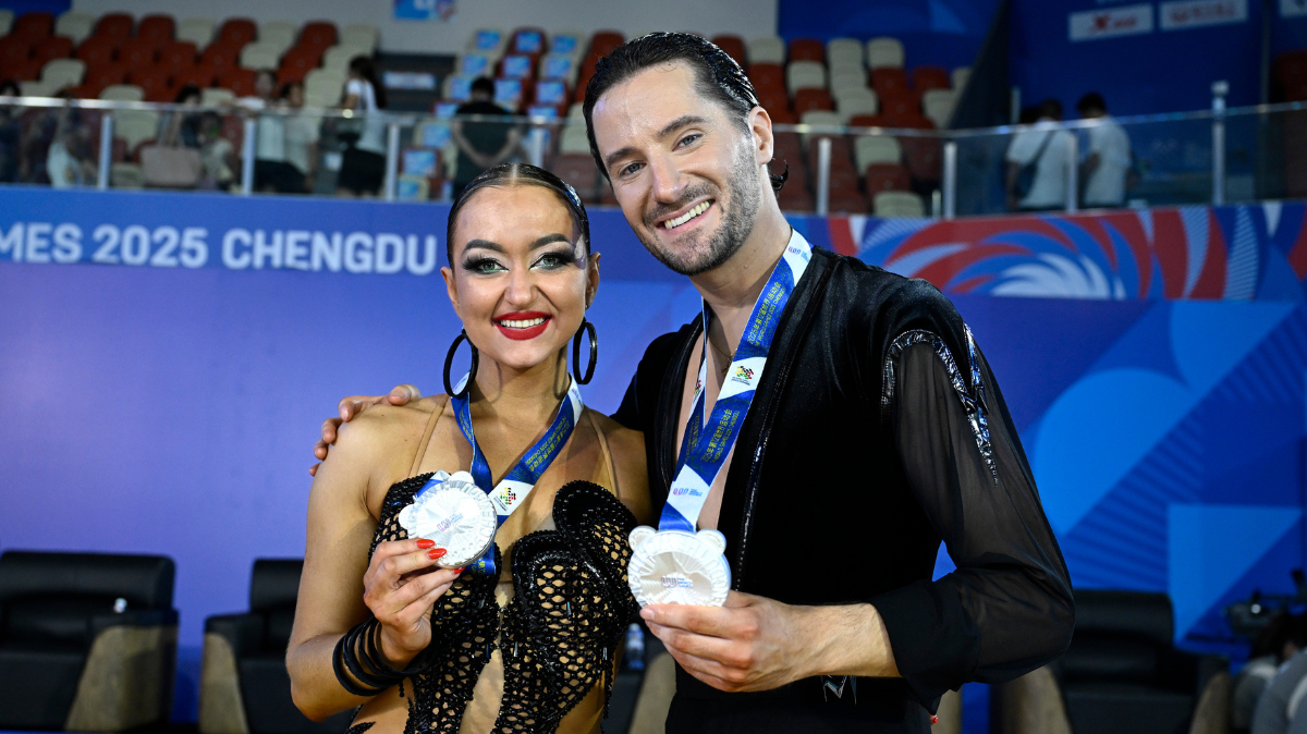 Jeux Mondiaux 2025 Elena Salikhova et Charles-Guillaume Schmitt de nouveau médaillés en danse latine