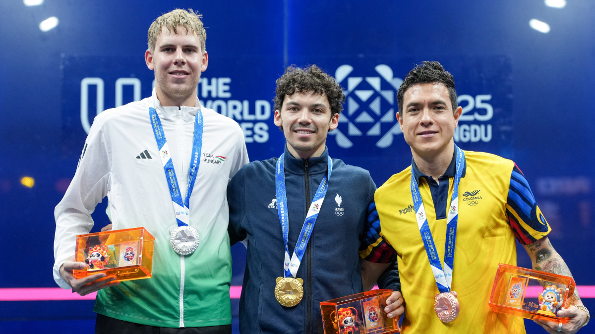 Jeux Mondiaux 2025 Victor Crouin conserve son titre en squash !