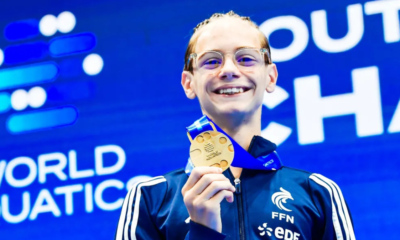 Natation artistique Macéo Vanhee-Dedieu champion du monde jeunes du solo !