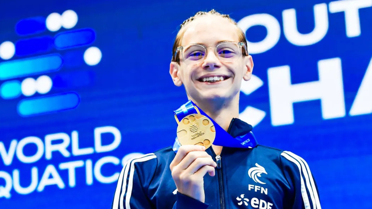 Natation artistique Macéo Vanhee-Dedieu champion du monde jeunes du solo !