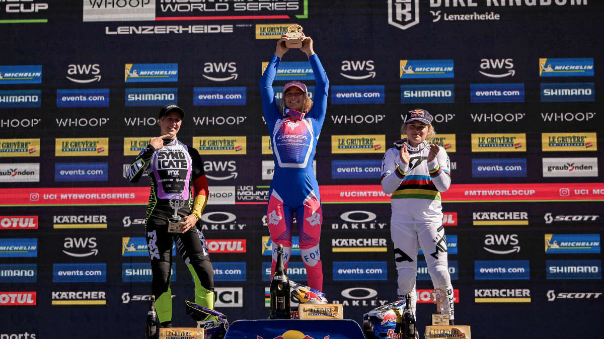VTT Descente Tahnée Seagrave s'impose d'un souffle à Lenzerheide