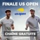 Chaîne TV gratuite où regarder Sinner Alcaraz en streaming (Finale US Open)