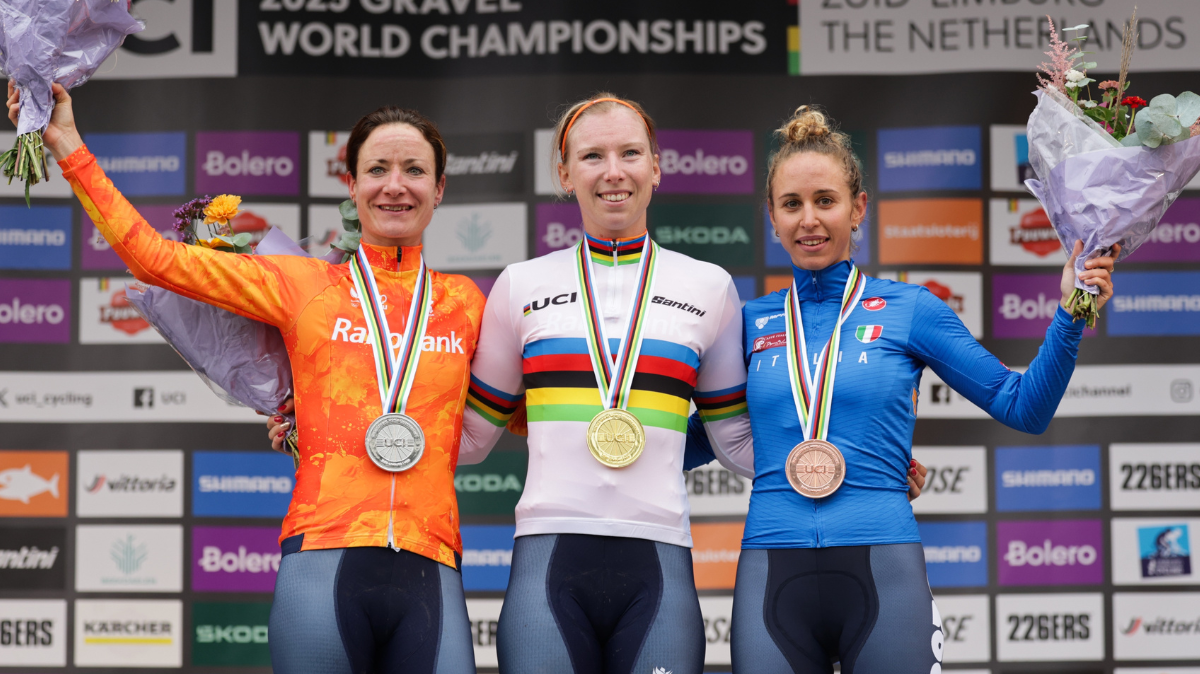 Mondiaux Gravel 2025 Lorena Wiebes domine Marianne Vos et rafle le maillot arc-en-ciel