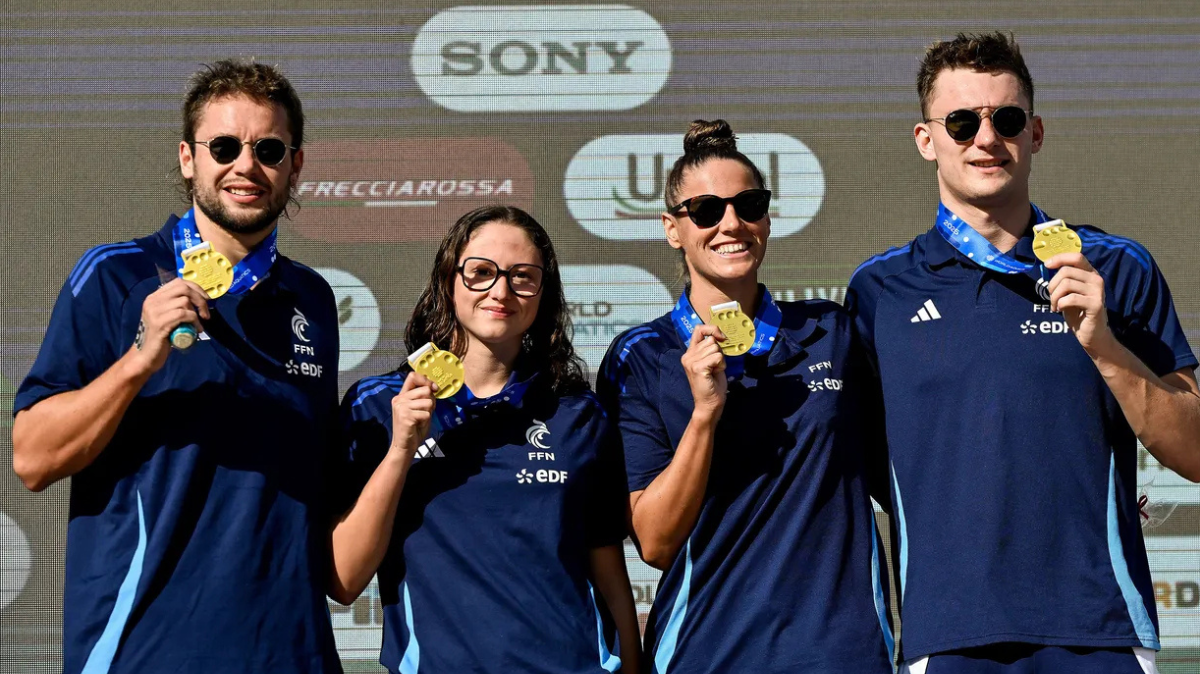 Natation en eau libre Golfo Aranci Le relais mixte français s'offre une belle victoire