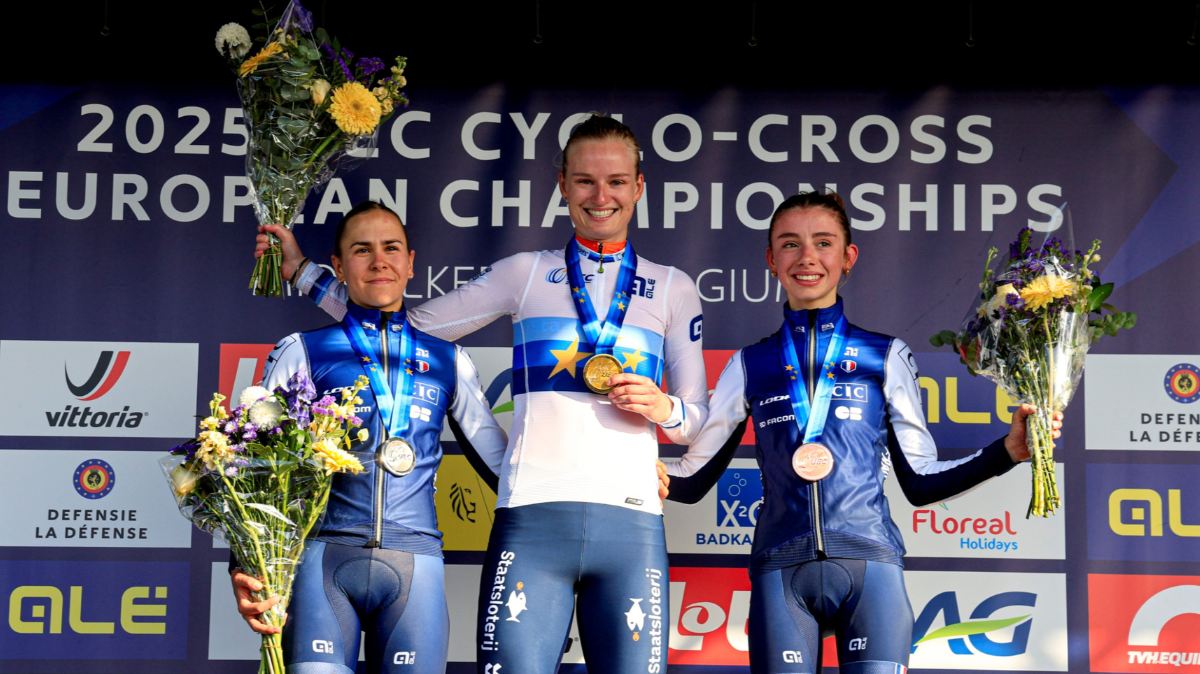 Championnats d'Europe de cyclo-cross 2025 Célia Géry et Amandine Muller sur le podium en U23, Leonie Bentveld sacrée (1)