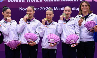 Gymnastique artistique L'équipe de France juniors filles championne du monde !
