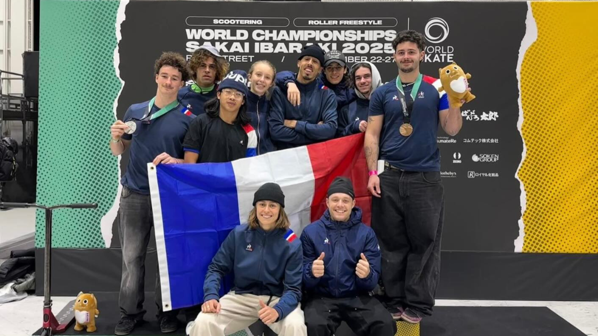 Les Bleus dominent les championnats du monde street et park de trottinette