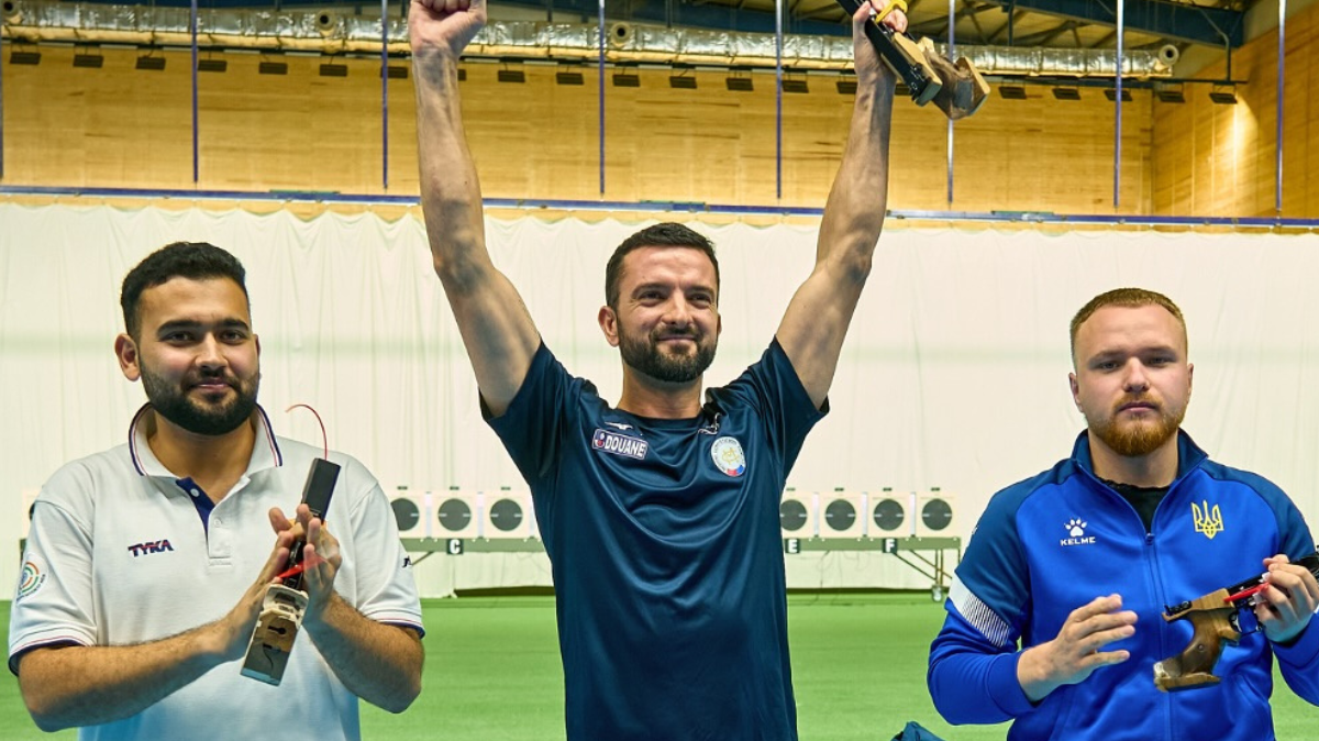 Mondiaux tir sportif 2025 Clément Bessaguet champion du monde du pistolet à feu rapide 25 mètres !