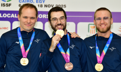 Mondiaux tir sportif 2025 Les Bleus sacrés en pistolet 25m percussion centrale par équipes
