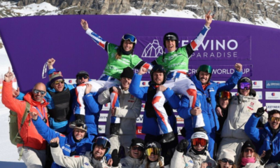 Aidan Chollet et Chloé Trespeuch concluent le weekend des Bleus du snowboardcross avec du bronze par équipes