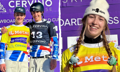 Doublé des frères Chollet, démonstration de Léa Casta les Bleus du snowboardcross font le show à Cervinia !