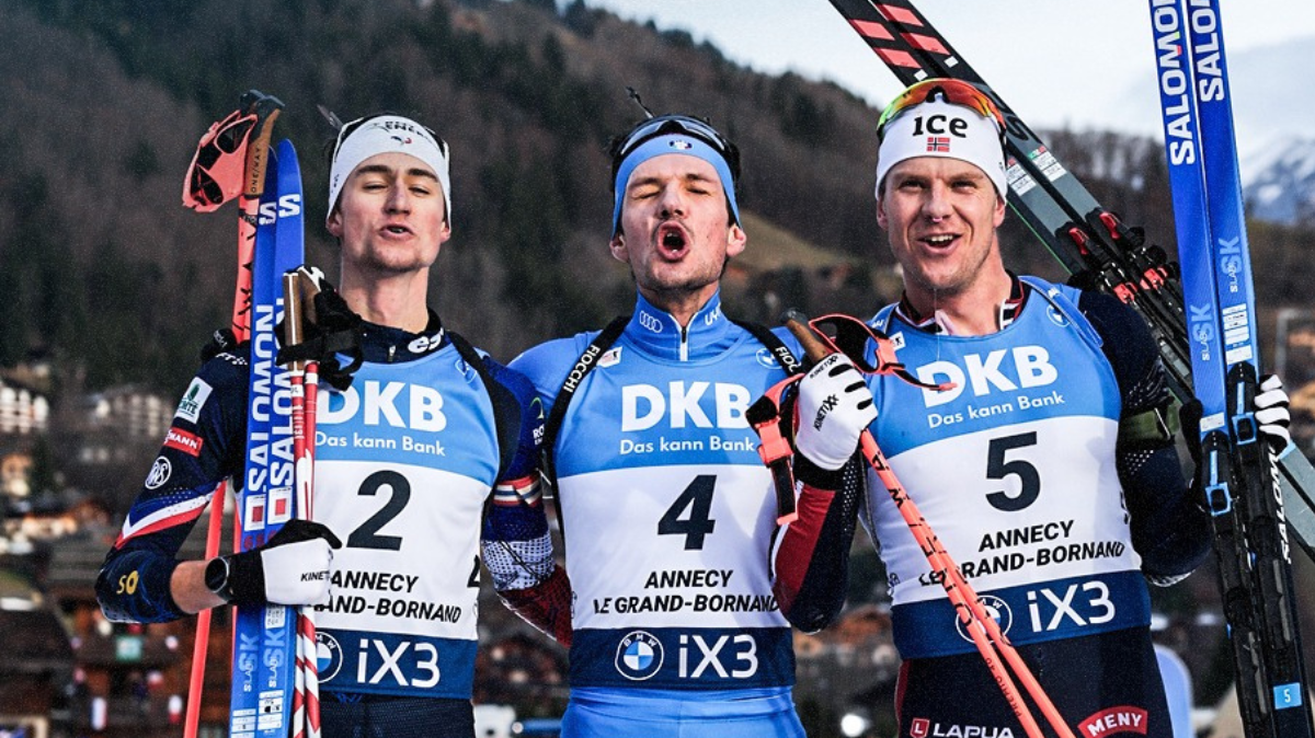 Éric Perrot deuxième de la Mass Start du Grand-Bornand, la victoire pour Tommaso Giacomel