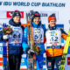 Éric Perrot sur le podium d'un sprint fou à Hochfilzen, victoire de Tommaso Giacomel