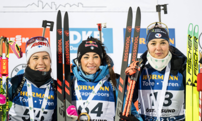 Individuel féminin fou à Ostersund Camille Bened sur le podium, victoire de l'éternelle Dorothea Wierer