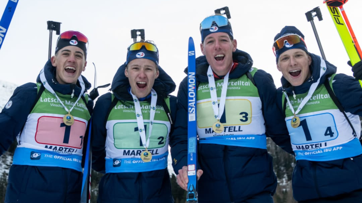 Les Bleuets en démonstration sur le relais de Val Martello en Junior Cup, les Françaises 3èmes (1)