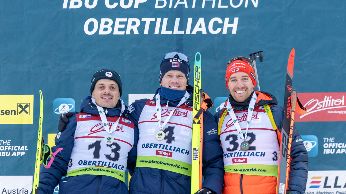 Les Bleus entament l'IBU Cup avec un podium Oscar Lombardot 2ème du sprint d'Obertilliach