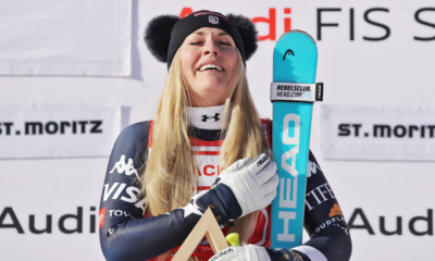 Lindsey Vonn envoie déjà un message fort l'Américaine écrase la première descente de Saint-Moritz