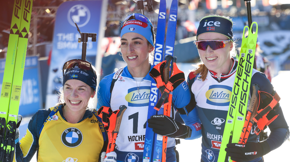 Lisa Vittozzi retrouve la victoire sur la poursuite d'Hochfilzen, Justine Braisaz-Bouchet au pied du podium