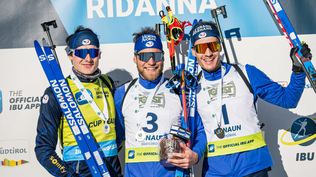 Victoire d'Antonin Guigonnat et nouveau triplé français en IBU Cup sur la poursuite de Ridnaun-Val Ridanna