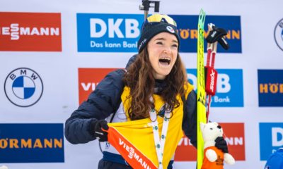 Victoire sur la poursuite et dossard jaune Lou Jeanmonnot en démonstration au Grand-Bornand !