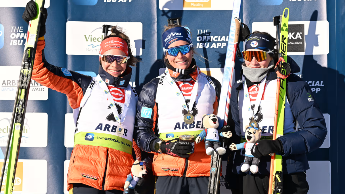 2ème podium consécutif pour Amandine Mengin en IBU Cup la Française prend la 3ème place sur la poursuite d'Arber