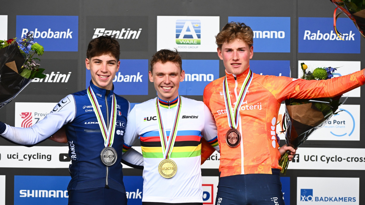 Aubin Sparfel médaillé d'argent, Aaron Docks sacré champion du monde Espoirs de cyclo-cross