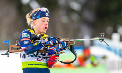 Botet, Chauveau, Guigonnat La solide sélection française pour les Championnats d’Europe de biathlon à Sjusjoen.