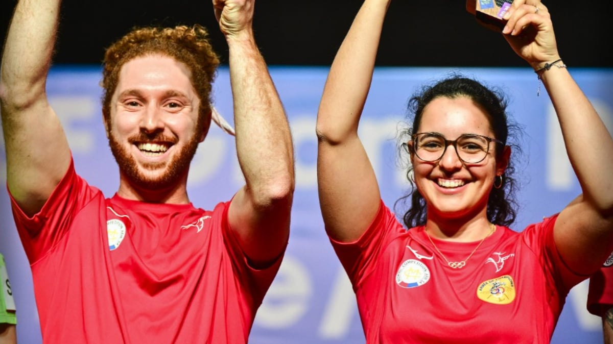 Double podium pour les Bleus du tir à Ruse le duo Lamolle-Stepanoff en or, la paire Gallien-Moczo en bronze