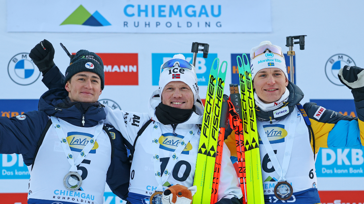 Éric Perrot deuxième d'une poursuite folle à Ruhpolding, victoire au finish de Johannes Dale