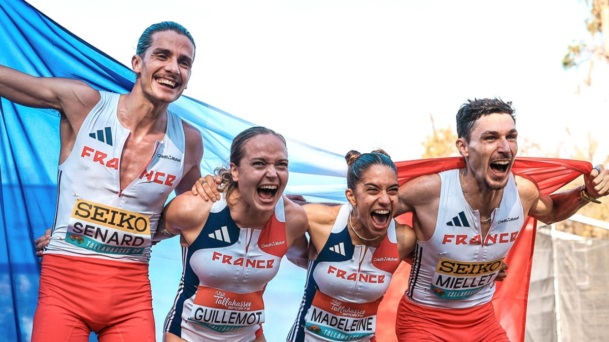 Historique relais mixte français, qui prend l'argent aux Mondiaux de cross-country